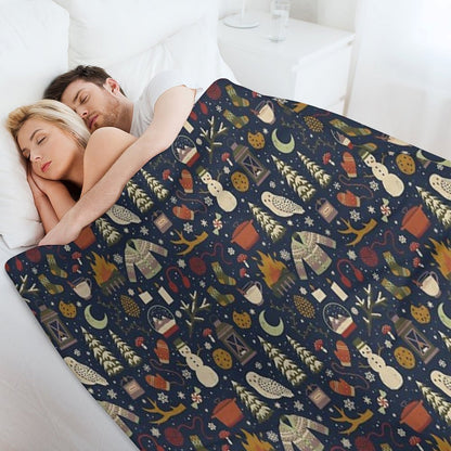 Winter Nights Throw Blanket