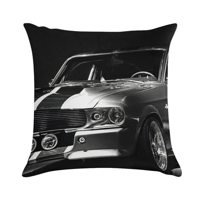 1967 Ford Mustang Shelby GT 500 Soft High-Density Material Throw Pillow