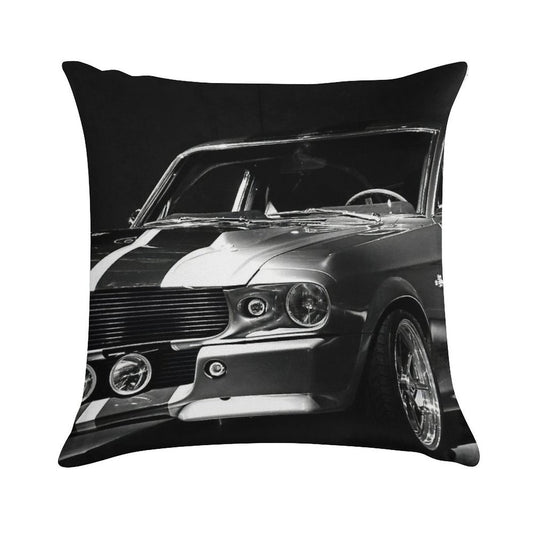 1967 Ford Mustang Shelby GT 500 Soft High-Density Material Throw Pillow