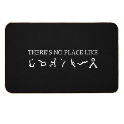 Stargate There’s No Place Like Earth , White Letters Bath Mat
