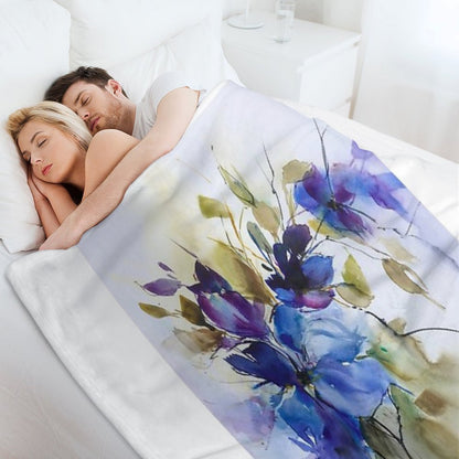 Beauty in Blue Throw Blanket