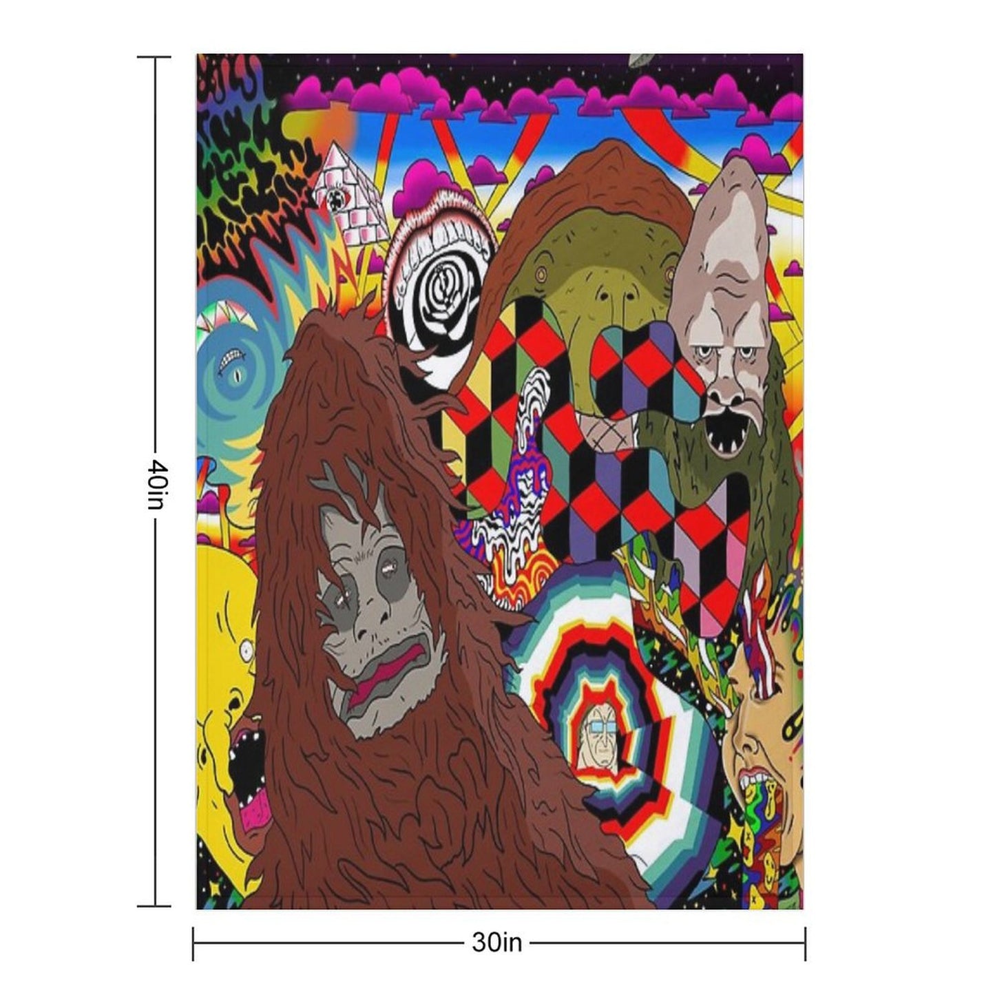 The Big Lez Show Wall Art Throw Blanket