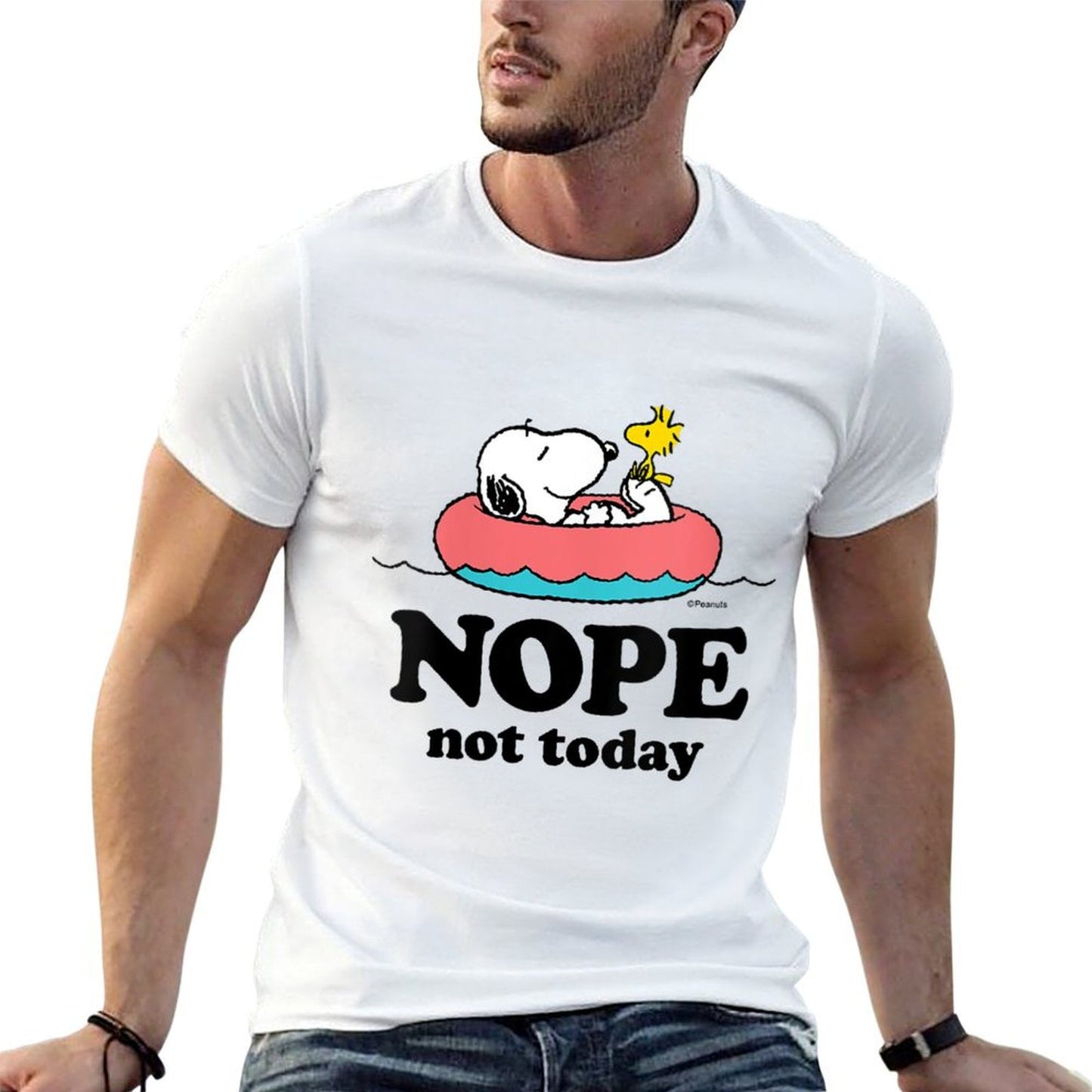 Womens Peanuts - Snoopy Nope Not Today  Durable T-Shirt