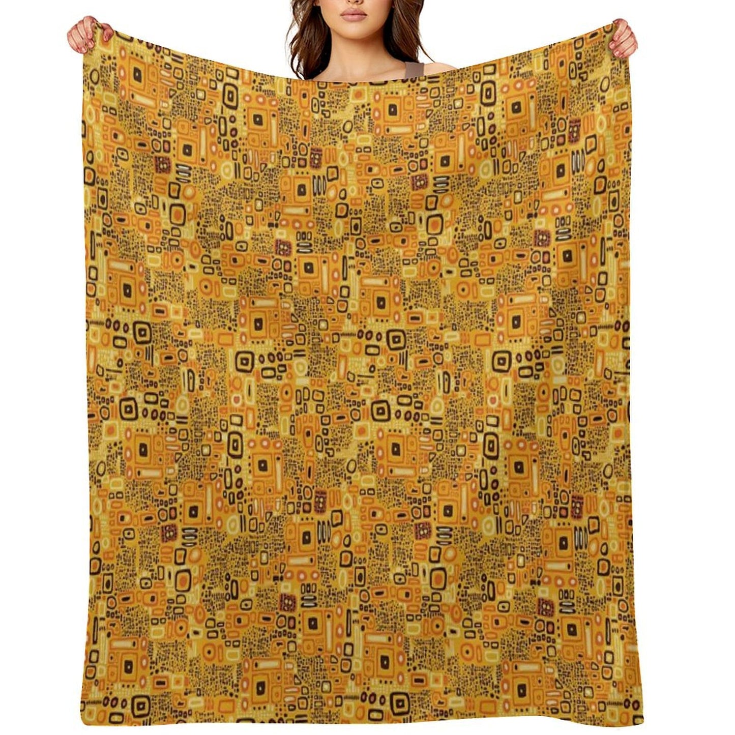 Klimt Pattern Throw Blanket
