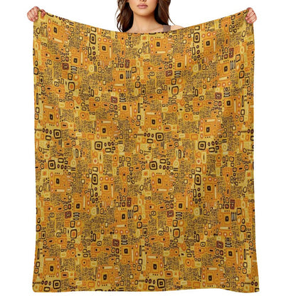 Klimt Pattern Throw Blanket