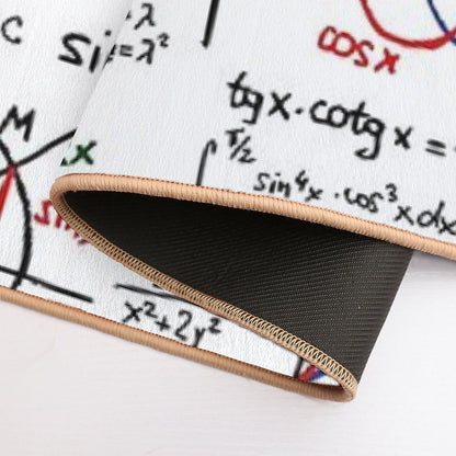 Mathematics Formulas Numbers Bath Mat
