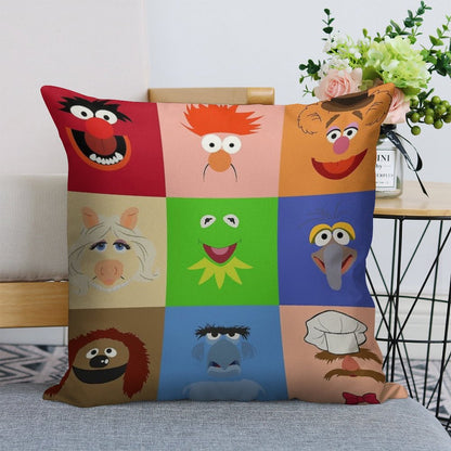Muppets Linen Throw Pillow Cover