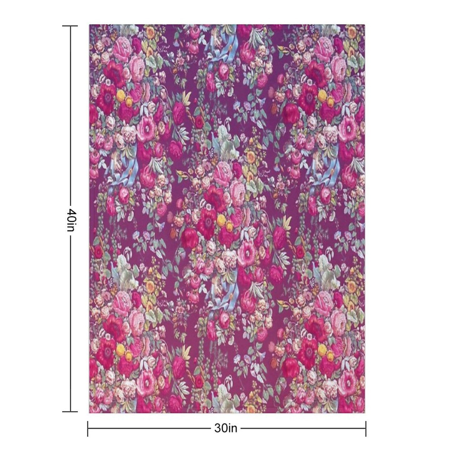 Bouquety Throw Blanket