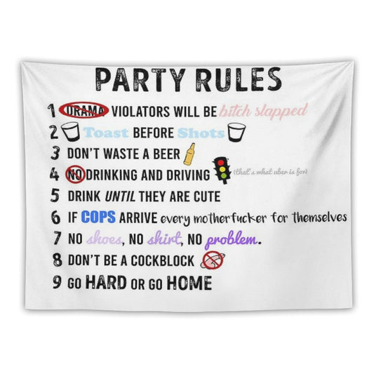 Party Rules Tapestry