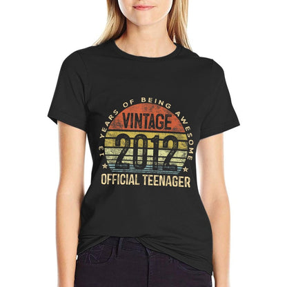 Vintage 2012 Officialnager 13th Birthday Gifts 13 Yr Old T-Shirt