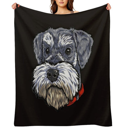 Miniature Schnauzer Throw Blanket