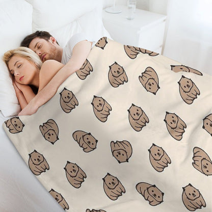 Wombat Throw Blanket