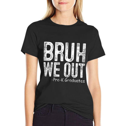 Kids Bruh We Out Pre-K Preschool Graduation 2024 Grad Gifts T-Shirt