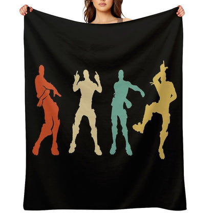 Battle Royale Victory Dance Cool Justice Dance Throw Blanket