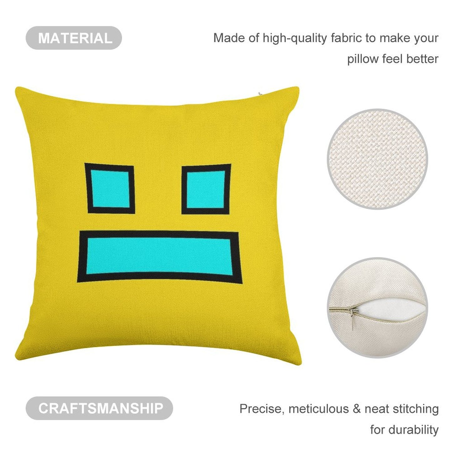 Funny Gaming Linen Throw Pillow Cover