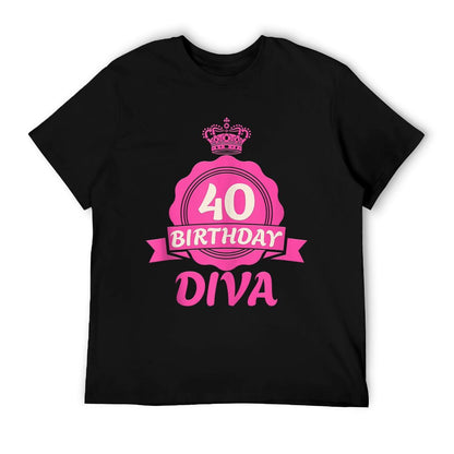 40th Birthday 40 BIRTHDAY DIVA 40 Years Women  Classic T-Shirt