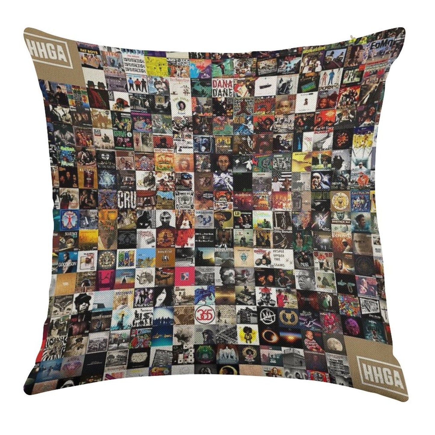 Greatest Hip Hop Albums 1986 - 2018 Linen Throw Pillow Cover