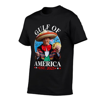 Funny Trump Sombrero Taco Gulf Of Us America Est. 2025 T-Shirt