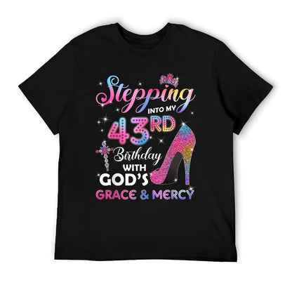 Stepping Into My 43rd Birthday Women 43 Years Old Pumps T-Shirt