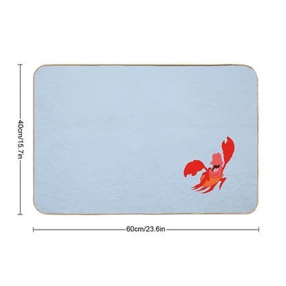 Red Crustacean Bath Mat