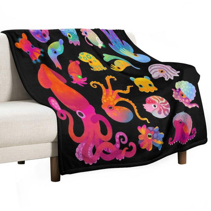 Cephalopod Throw Blanket