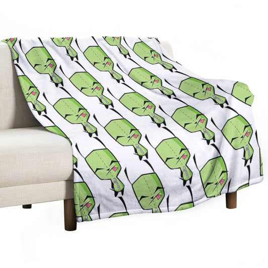 Invader Zim's GIR Throw Blanket