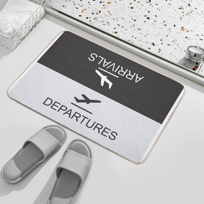 Flight Arrival And Departure Bath Mat