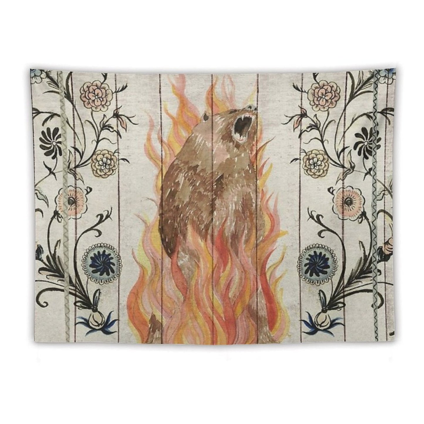 Midsommar Bear Painting Tapestry