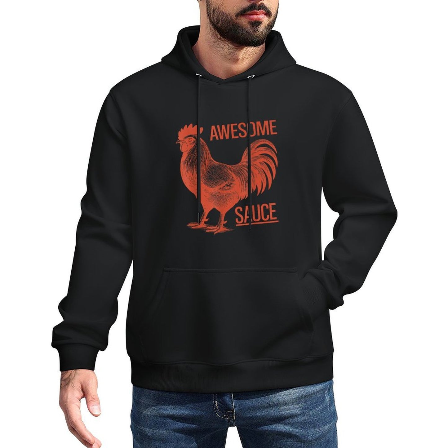 Awesome Sauce Rooster Shrink-Resistant Hoodie