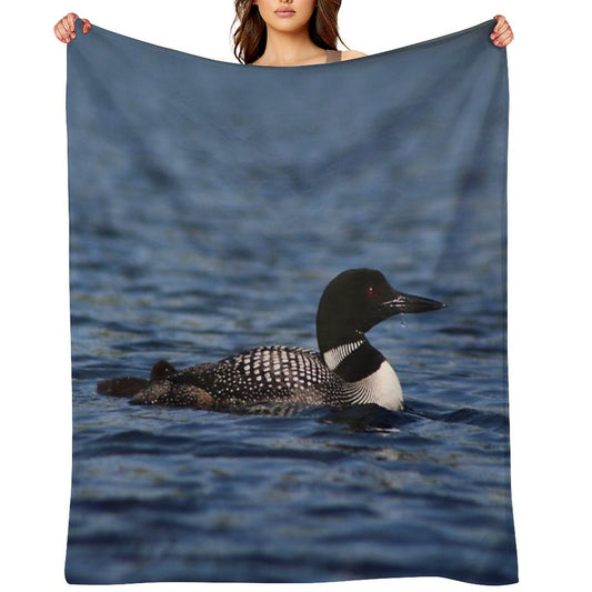 Common Loon Throw Blanket