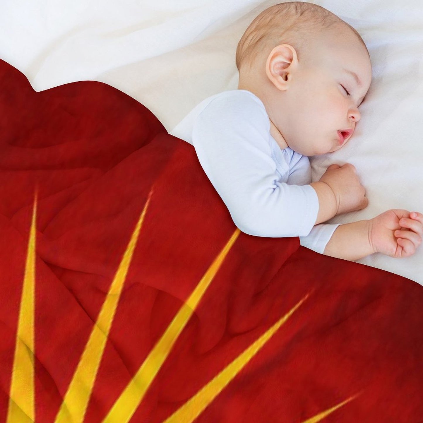 Macedonia  Macedonian Flag  National Flag of Macedonia Throw Blanket