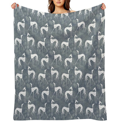 White Galgos Throw Blanket
