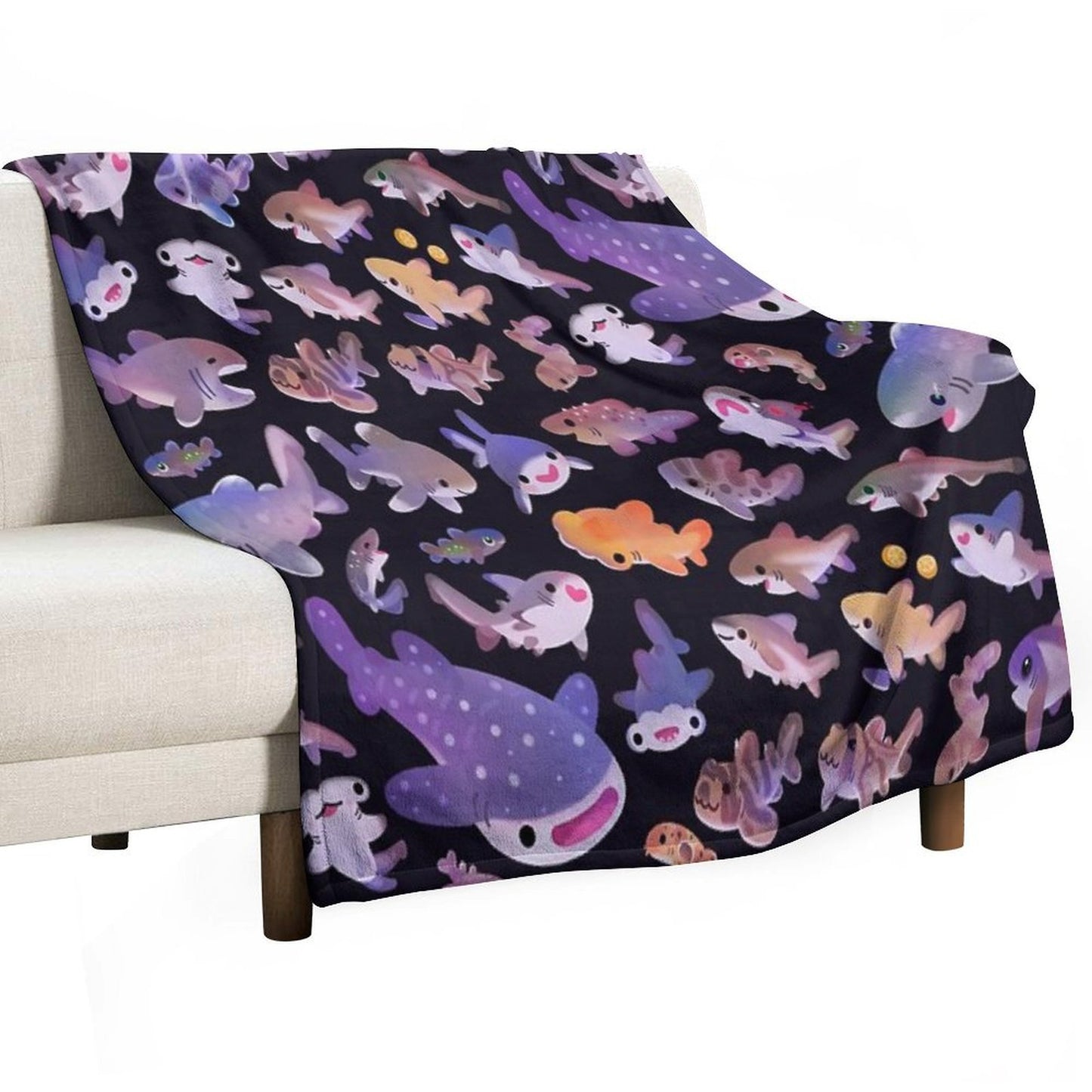 Shark Day 2 Throw Blanket