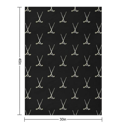 Hockey Sticks Throw Blanket