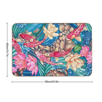 Koi Pond Bath Mat