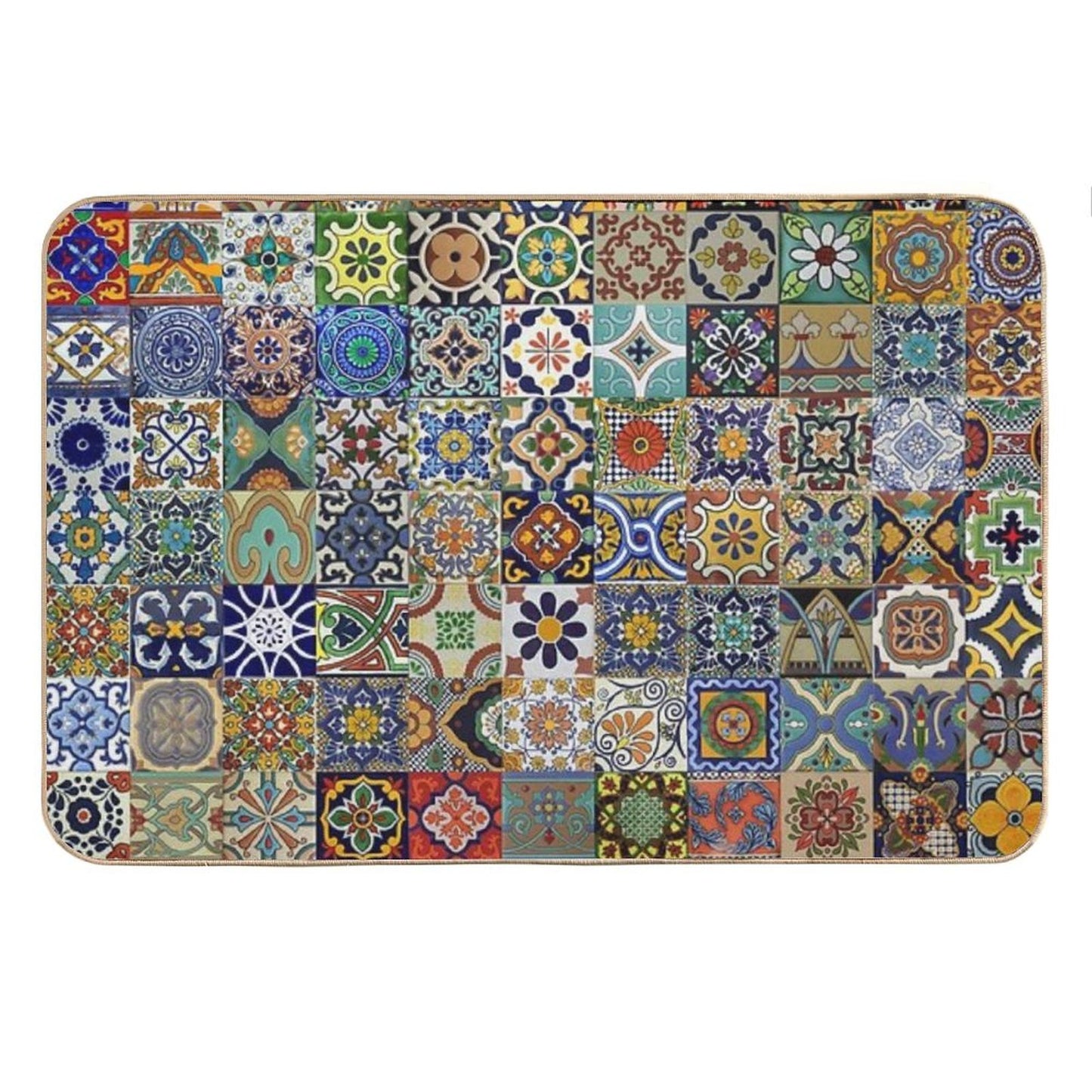 Mexican Tiles Bath Mat