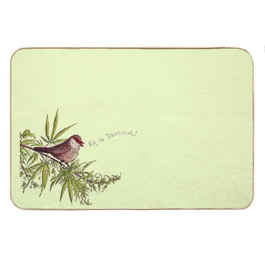 My Favorite Season Is The Fall of Patriarchy – Feminist Bird Bath Mat