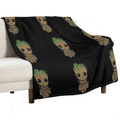 I AM GROOT - Little Chibi Throw Blanket