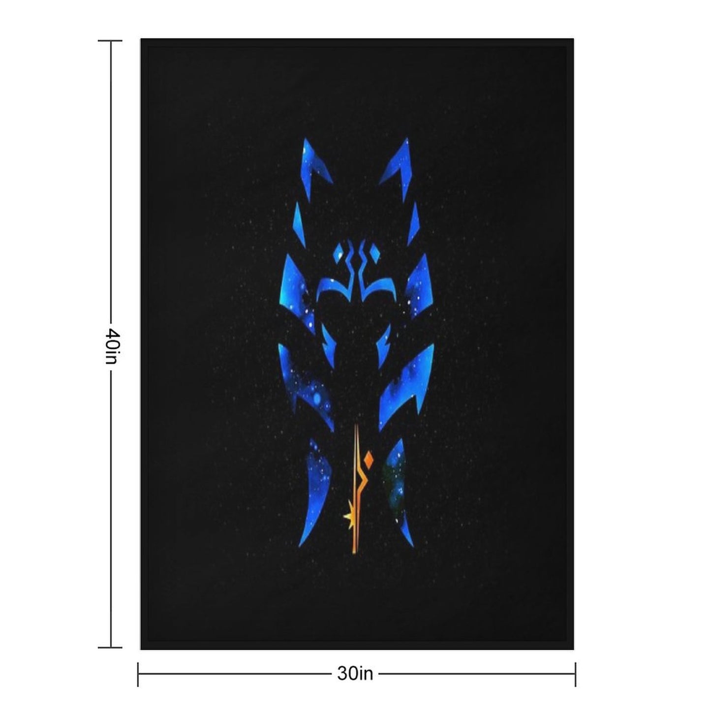 Ahsoka Tano Fulcrum Throw Blanket