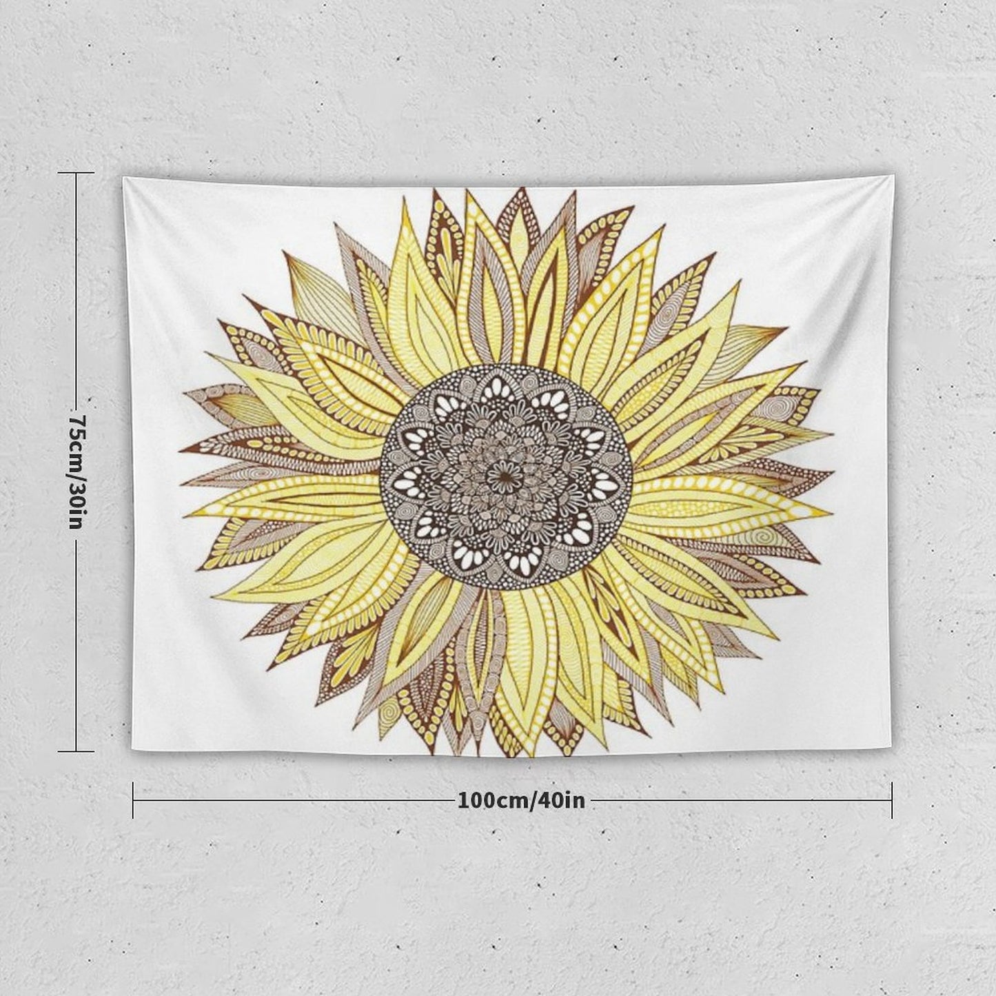 Sunflower Mandala Tapestry