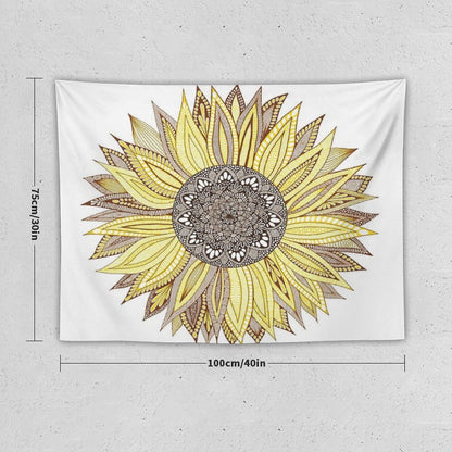 Sunflower Mandala Tapestry
