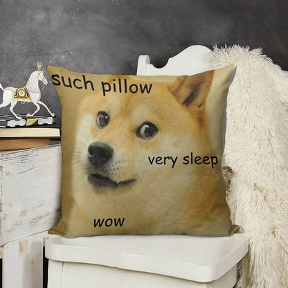 Such Pillow Very Sleep Linen Throw Pillow Cover