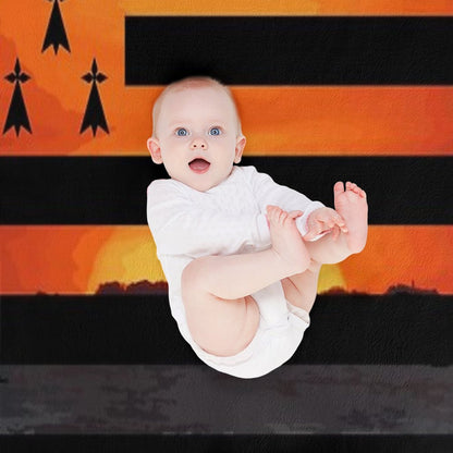 Gwenn Ha Du And Sunset in Brittany Throw Blanket