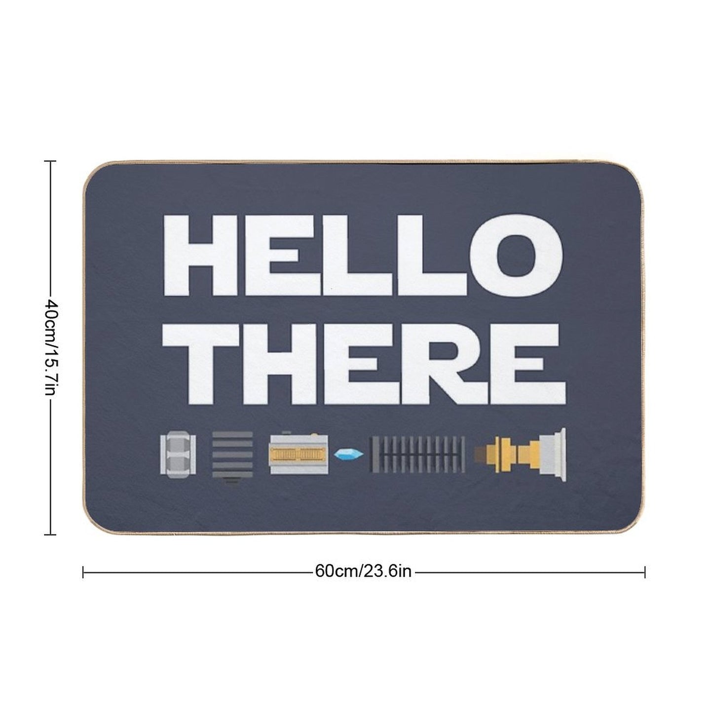 Hello There Bath Mat
