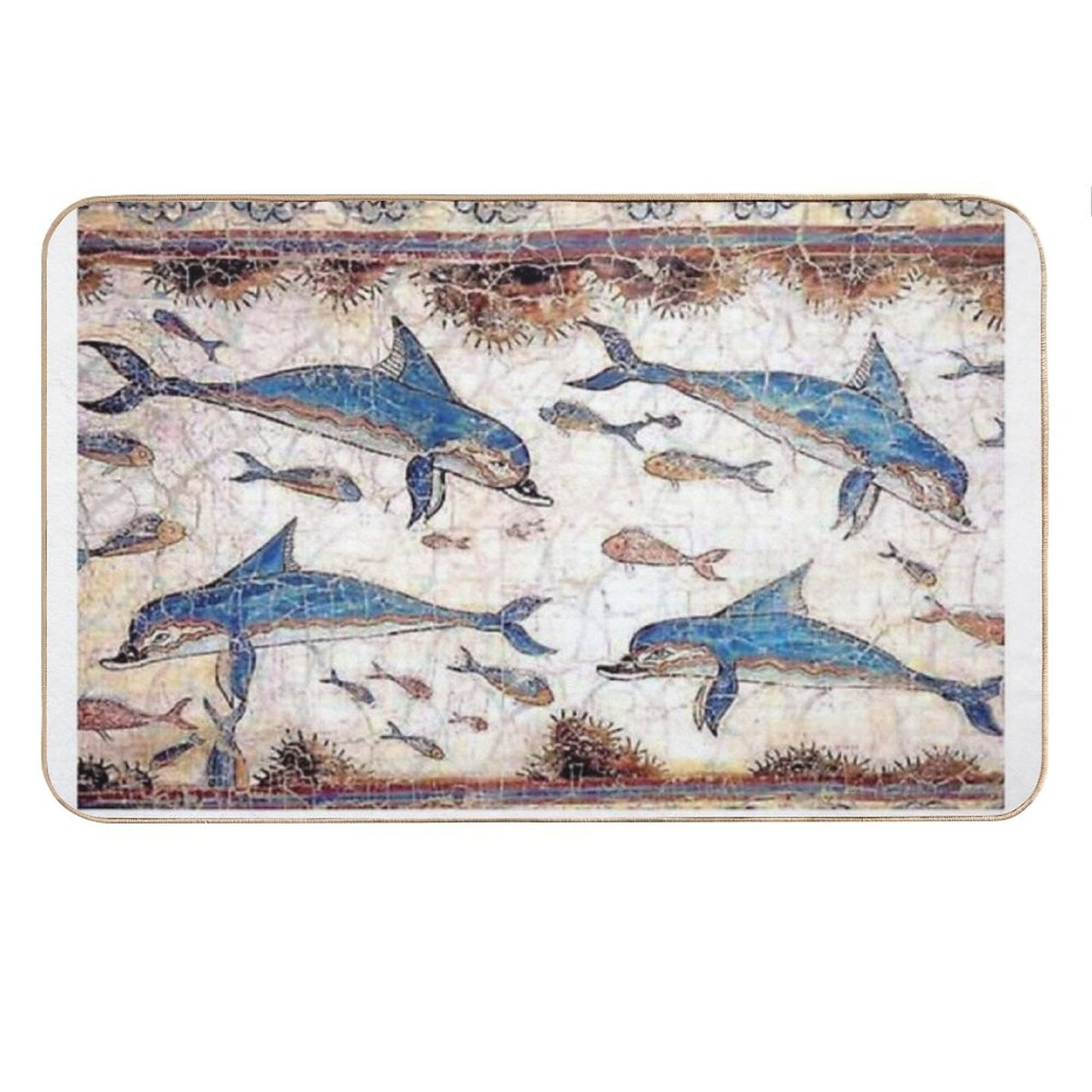 Minoan Dolphins Fresco Bath Mat