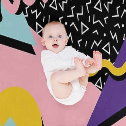 Memphis Pattern 20 - Retro 90s  80s Throw Blanket