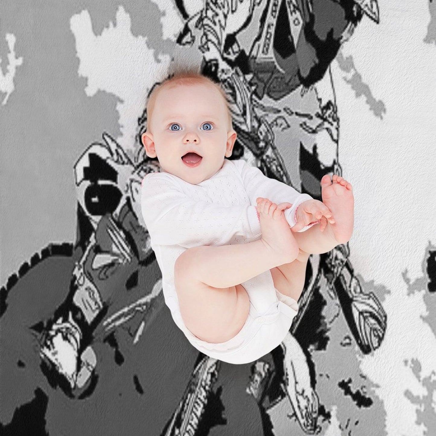 Motocross Dirt-Bike Championship Racer Throw Blanket