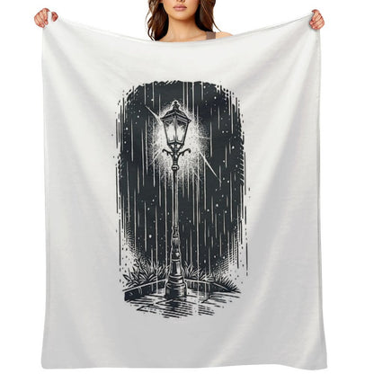 Lamp in The Dark Throw Blanket