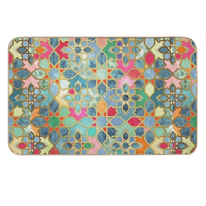 Gilt & Glory - Colorful Moroccan Mosaic Bath Mat