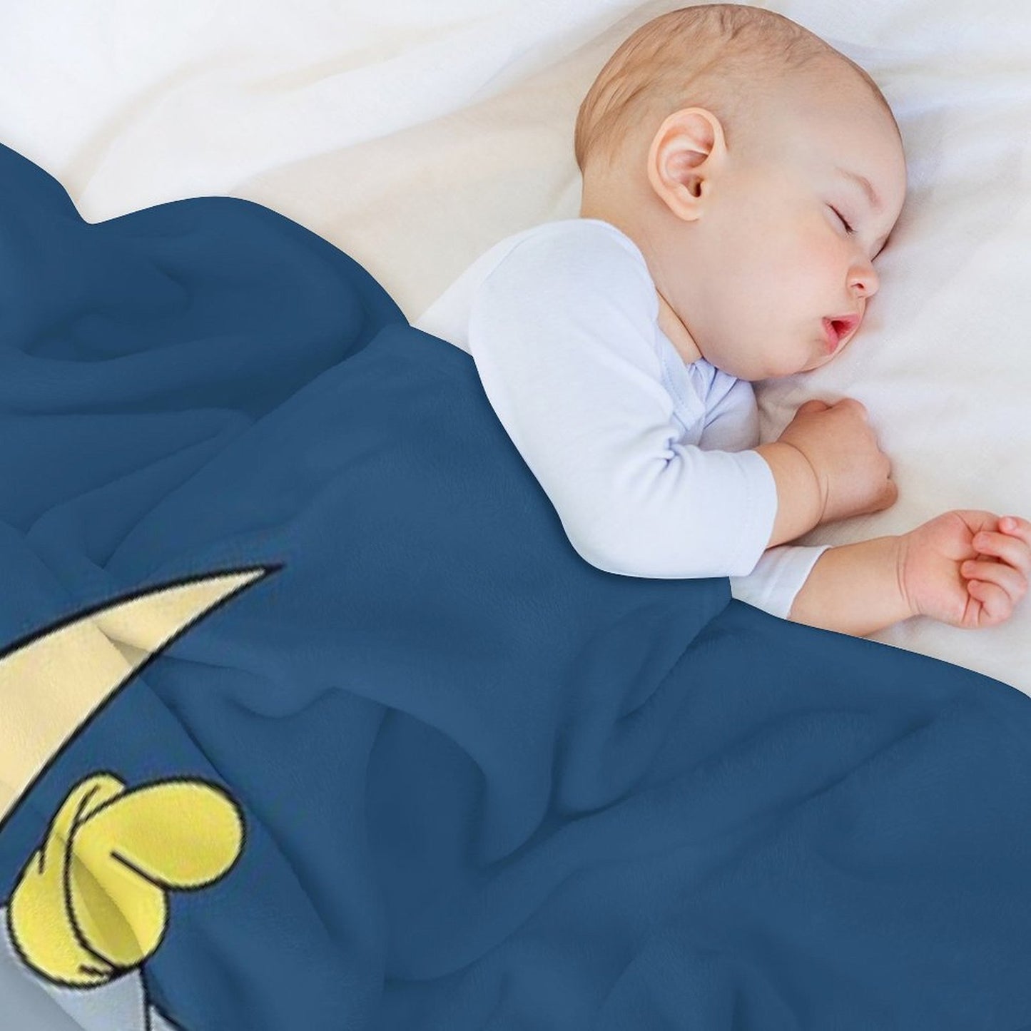 Sleeping Dumbo & Moon Throw Blanket
